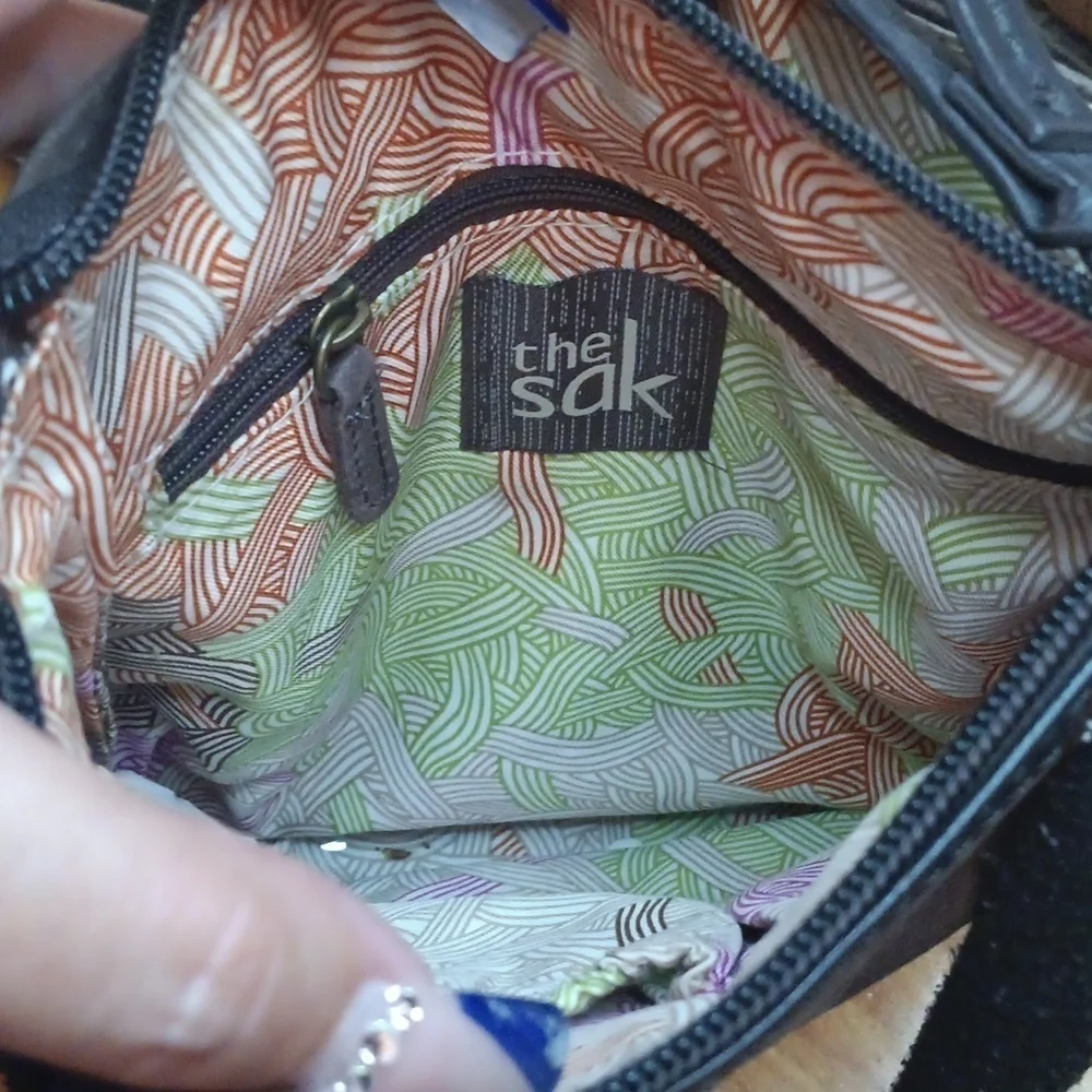 The Sak Brown Leather Crossbody Bag